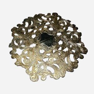 Royal Limited Gilded Silver Plated Adjustable Footed Trivet